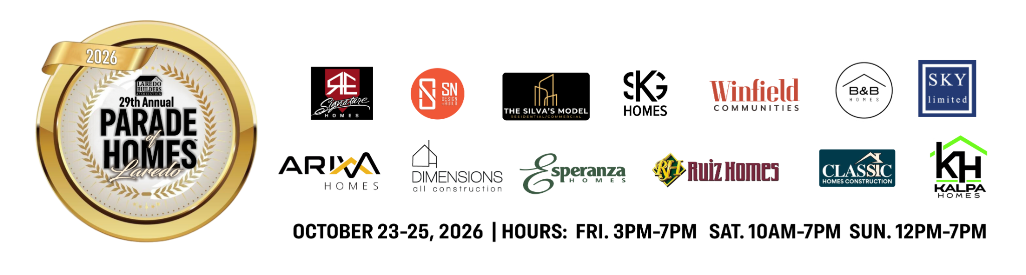 2026 Parade of Homes Laredo participating builders
